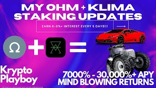 OLYMPUS DAO  KLIMA DAO STAKE UPDATE  7000  30000 APY  CRAZY PASSIVE INCOME  OHM  KLIMA [upl. by Otilegna]