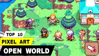 Top 10 Best OPEN WORLD PIXEL ART RPG Games Like Zenonia Inotia and Chroisen 2 [upl. by Mikah11]