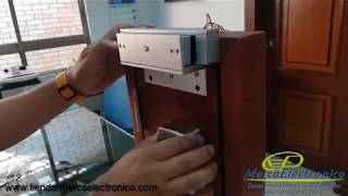 Como instalar un Electroiman en una puerta con soporte ZL [upl. by Keeler]