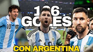 Los 106 GOLES de LIONEL MESSI con la SELECCION ARGENTINA con RELATOS y NARRACIONES ➤ 20062024 [upl. by Nagaek638]