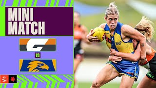 GWS v West Coast Mini Match  Week Five 2024  AFLW [upl. by Gurango]