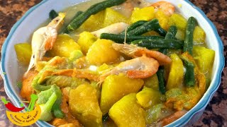 Cooking with me Ginataang Kalabasa at Sitaw with Shrimp  Filipino Dish [upl. by Ardnaskela]