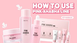 NACIFIC How to use PINK AHABHA LINE💗 [upl. by Yzdnil]