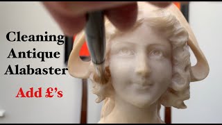 How to CLEAN antique Alabaster  And not RUIN it [upl. by Engud886]