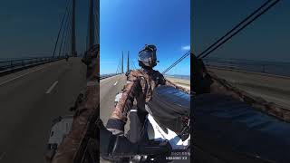 Øresund bridge  Denmark to Sweden roadtrip2024 bmwmotorrad mototravel insta360 shorts [upl. by Orelu874]