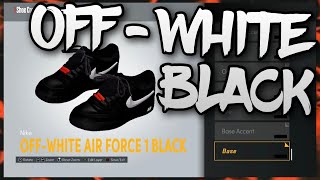 HOW TO MAKE OffWhite Air Force 1 quotBlackquot IN NBA 2K22 NBA 2K22 Shoe Creator [upl. by Tahpos]