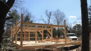 Barn raising at Norwell MA Day 1 [upl. by Medina]