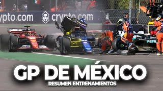 ACCIDENTE de ALBON y RUSSELL RED BULL con PROBLEMAS  PRÁCTICAS GP de MÉXICO  F1 2024 [upl. by Padegs]