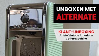 Klantunboxing  Ariete Vintage American Coffee Machine 134204 [upl. by Shaine6]