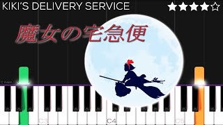 Kikis Delivery Service  A Town With An Ocean View  Piano Tutorial [upl. by Tavie]