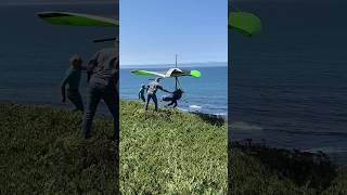 Cliff launch Waddell Creek hang gliding [upl. by Winifred]