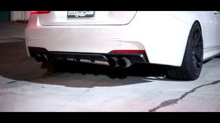 Bmw F30 328i Exhaust Quad [upl. by Irami]