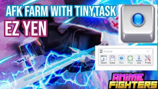 How to AFK farm in Anime Fighters with Tinytask [upl. by Kerwon]