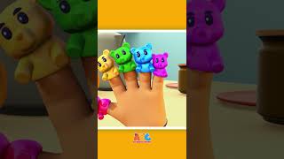 Gummy Bear Finger Family shorts kidssongs allbabieschannel abcsongphonicsforchildren [upl. by Airalav]