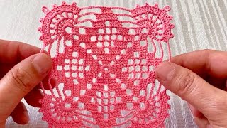 ONE OF MY FAVORITE CROCHET PATTERN  For Tablecloth and Bedspread [upl. by Nnil850]