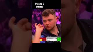 Insane 9 darterdarts viralvideo fypage dartsfans blowup dartsport like 180 9darter [upl. by Baoj]