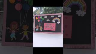 Childrens day poster youtube easyidea youtubeshort viralvideo craft [upl. by Correna]