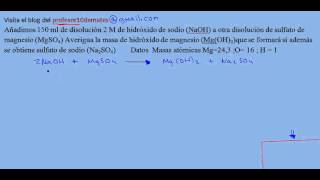 Reacciones químicas estequiometria cálculos con disoluciones 01 ejercicios y problemas resueltos [upl. by Yllas869]