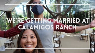 WEDDING VLOG 1 Venue tour and menu tasting at Calamigos Ranch in Malibu CA [upl. by Ettevy]