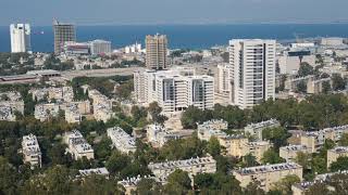 חיפה הר הכרמל  Haifa City  View From Mount Carmel  Israel [upl. by Zolnay]