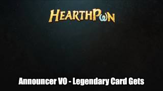 Hearthstone Announcer Legendary Card Get Multilingual [upl. by Montano]