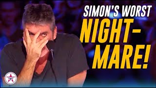 Simon Cowells WORST TV Nightmare on Americas Got Talent and Howie Mandels Historic Golden Buzzer [upl. by Purse]