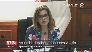 Premier Araoz y gobernadores regionales acuerdan fortalecer descentralización [upl. by Namaj]