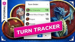 How to use the Turn Tracker  Roll20 Tutorial [upl. by Andrade989]