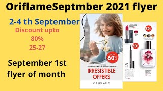 Oriflame September 2021 1st flyer 2 sep to 4th sep  oriflameseptember1stflyer new [upl. by Kellyn]