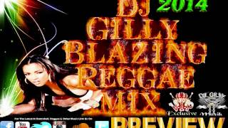 DJ GILLY 2014 BLAZING REGGAE MIX [upl. by Maryrose]