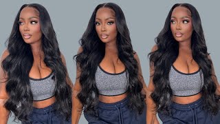 BEST 28 INCH BODY WAVE WIG  WATCH ME INSTALL THIS 13X6 HD LACE FRONT WIG  WIGGINS HAIR [upl. by Ardnasak152]