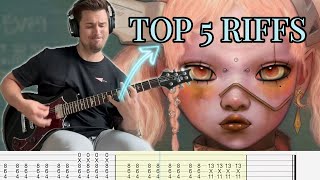 Top 5 Riffs Bring Me the Horizon NeX GEn Album With Tabs [upl. by Atalayah]