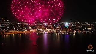 Elizabeth Quay Perth FIREWORKS [upl. by Aggarwal]