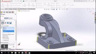 SolidWorks Örnek Çizimler 15 Yan Yatak [upl. by Ithaman582]