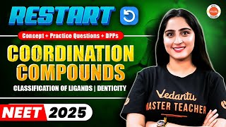 Classification of Ligands amp Denticity  NEET Chemistry  Diksha Maam  Restart NEET 2025 [upl. by Naarah]