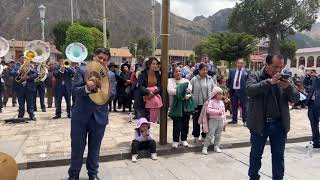 GRAN BANDA SOCIEDAD CATAC EN HUANCAVELICA 🎷🎷🎺🎺🎺 [upl. by Deenya]