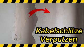 Kabelschlitze richtig verputzen [upl. by Gemini715]