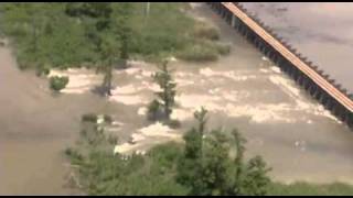 Aerial Footage of the Bonnet Carre Spillway [upl. by Ragas54]