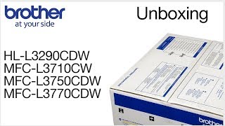 Unboxing the Brother MFCL3770CDW or HLL3290CDW [upl. by Ollie]