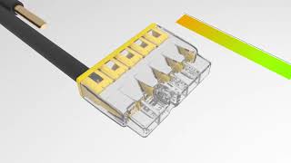 How To Use WAGO 2773 PUSH WIRE® Splicing Connector For Solid and Stranded Conductors [upl. by Ateval]