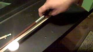 How to Rehair a Violin Bow Part 8 [upl. by Ynavoeg]