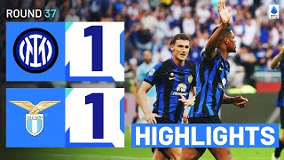 INTERLAZIO 11  HIGHLIGHTS  Dumfries avoids defeat before Scudetto celebrations  Serie A 202324 [upl. by Sholley]