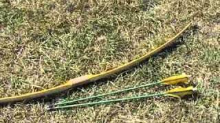 SWC Bamboo backed osage longbow [upl. by Dionis]