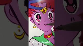 Draw Sailor Moon  Random color picker with PIXEL noise shorts [upl. by Chemash]