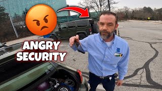 ANGRY SECURITY GUARD VS SCOOTER RIDER… [upl. by Kcinemod]