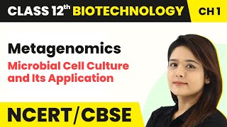 Metagenomics  Microbial Cell Culture and Its Application  Class 12 Biotechnology Chapter 1 [upl. by Hulbard]