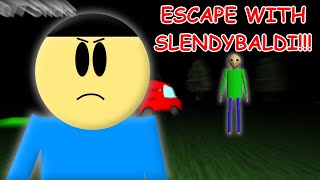 ESCAPE WITH SLENDYBALDI  Slendybaldis Creepy Forest  GAMEPLAY [upl. by Tisbee223]