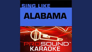 Mountain Music Karaoke Instrumental Track In the Style of Alabama [upl. by Ahsla]