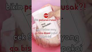 SODIUM PERCARBONATE OXY POWDER BIKIN PAKAIAN RUSAK CEK BAHAN YANG GA BISA DICUCI PAKAI BUBUK INI [upl. by Docila]