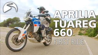 New Aprilia Tuareg 660 2022 Review  On and off road [upl. by Asyl914]